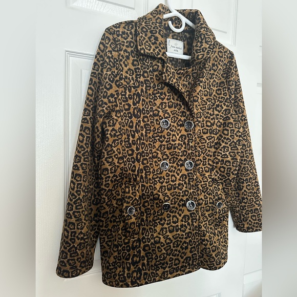 Leopard Print Double-Breasted Jacket - Picture 3 of 11